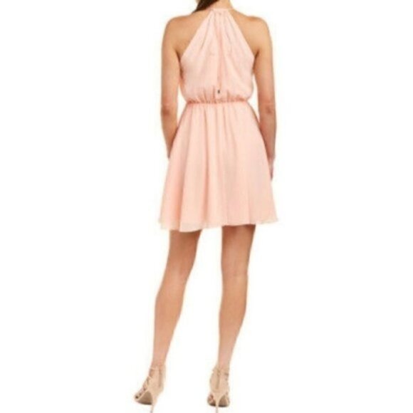 Haute Hippie Dress M NWT Wrap Harmony Magnolia Pink Cocktail Dressy Party Event - Picture 7 of 12